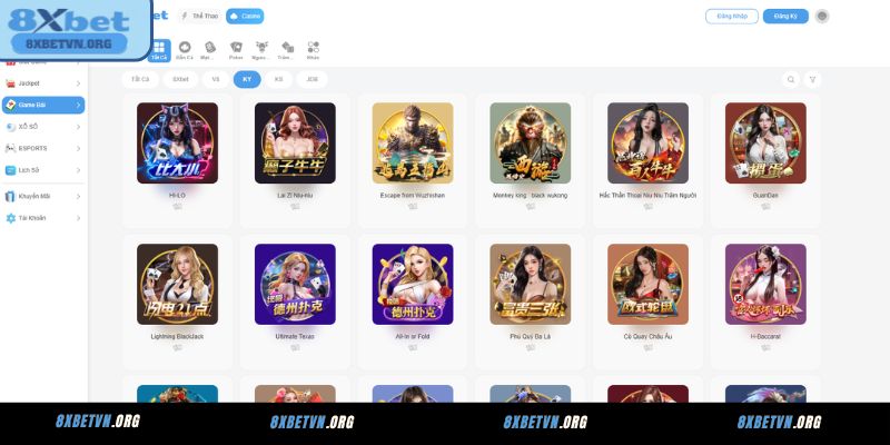 Các NPH uy tín đồng hành cùng 8XBET